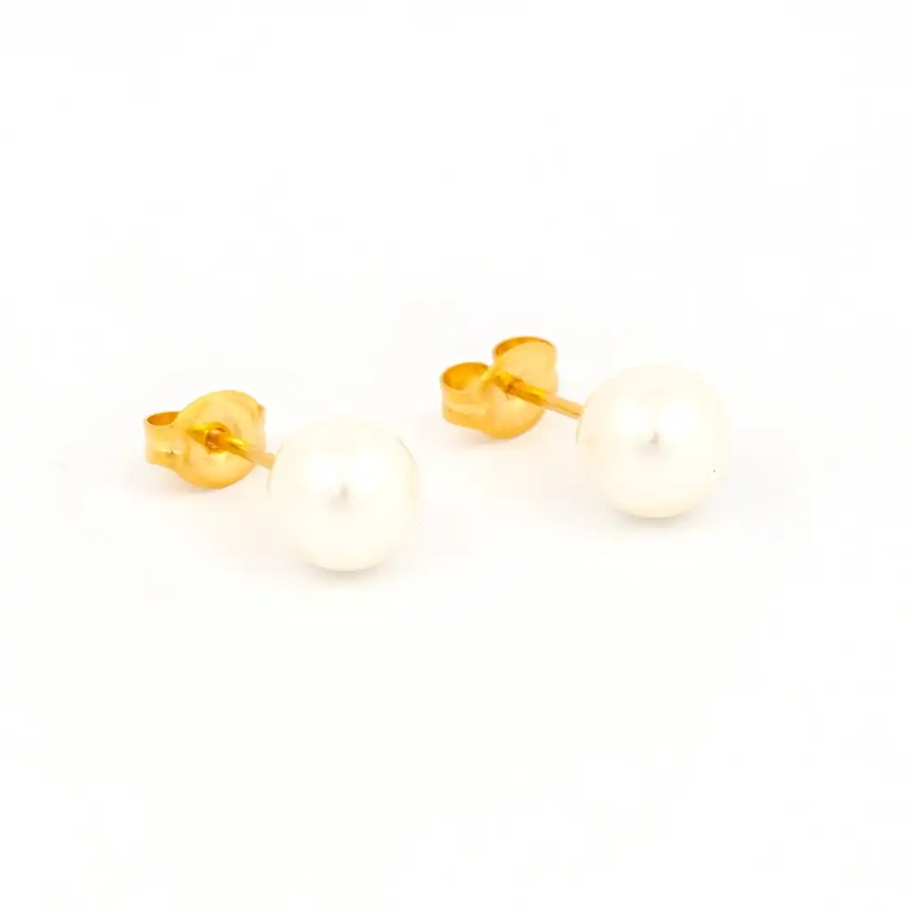 5MM September - Sapphire 24K Pure Gold Plated Ear Studs | Ideal For ...