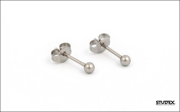 Ball Stainless Steel Ear Studs for Kids